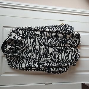 H&M satin button up shirt